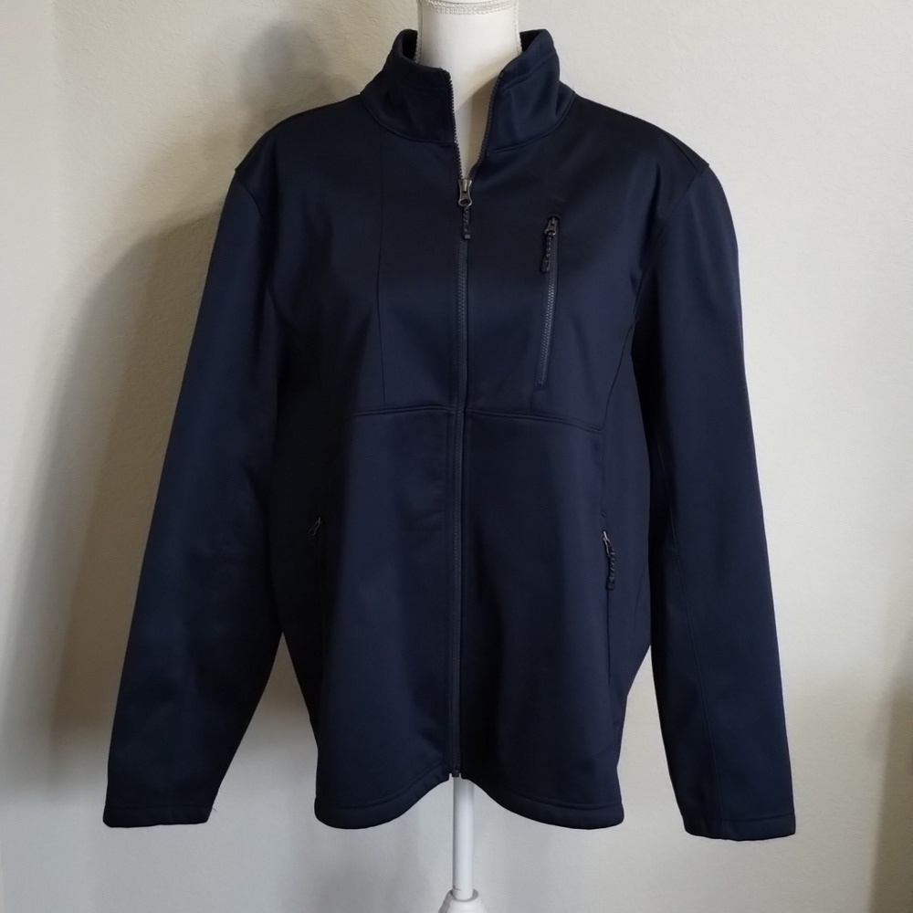 Swiss tech Mens Soft Shell Jacket Size Large Blue Color Zip Up Swiss Tech